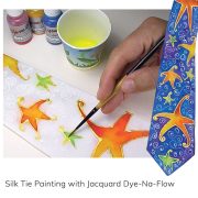 Silk Tie Painting Jacquard Dye Na Flow