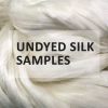 Undyed Silk Fibres Sample Card - George Weil undyed silk fibres sample card - - George Weil