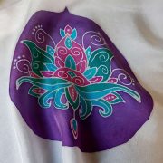 Silk painted with H Dupont Silk Dyes